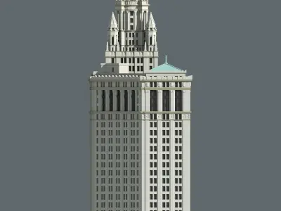 Manhattan Municipal Building 3D print model