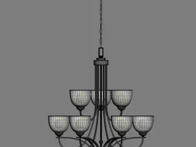 Bennington Collection four different chandeliers 3D model