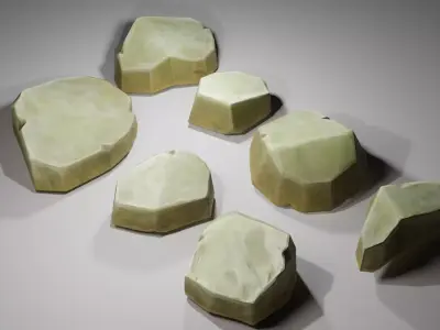 Rock Stone Low-poly 3D model