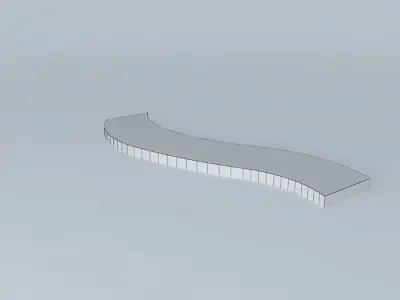 Curve runway Free 3D model
