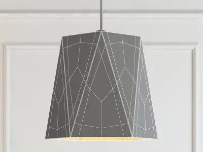 Modern cement lights 07 3D model