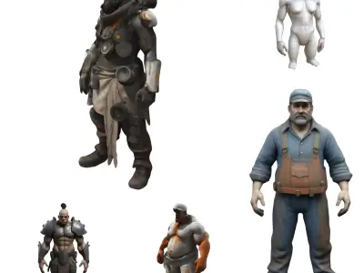 Sci-Fi and Fantasy Character Collection 3D print model