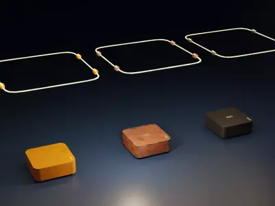 Sci fi lamp Atlas Low-poly 3D model
