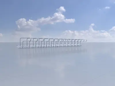 Bicycle Lean-to Parker Version 3 Low-poly 3D model