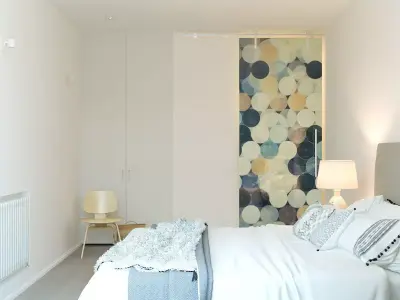 Modern Bedroom Interior Scene 3D model  3D model