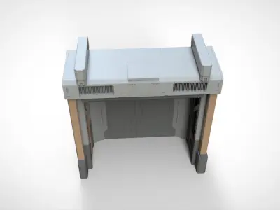 sci fi door 23 3D model