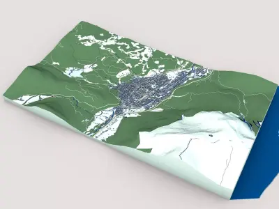 Mittenwald Bavaria Alpine Town 3D model