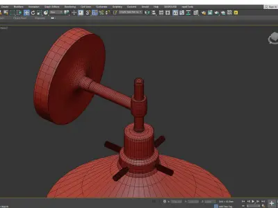 FITTER SINGLE WALL SCONCE Low-poly 3D model