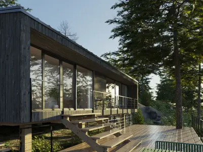 house waterside 3D model