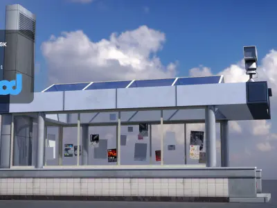 Shibuya Station Entrance 3D model