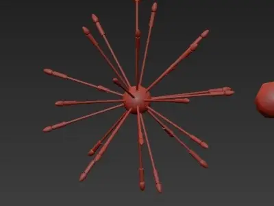 Satellite Chandelier 3D model