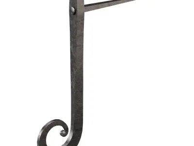 Black Shutter Dog Holders 3D model