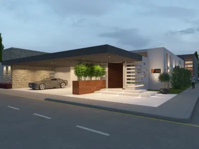 House model floor plan of Free 3D model