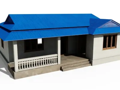 Sturdy House Low-poly 3D model