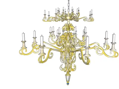 chandelier 02 3D model
