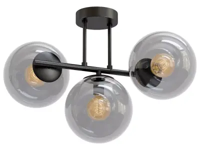 lovisa-3051-303-b0053034 three light ceiling fixture with thr... 3D model