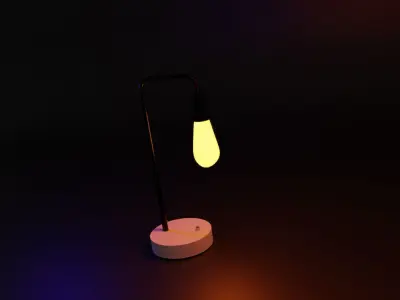 3d stylized lamp 3D model