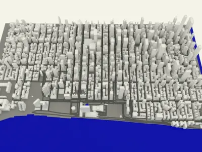 NYC Midtown Manhattan East 3D model