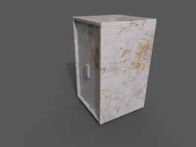 Old Modern Furniture 3D Model Low-poly 3D model get