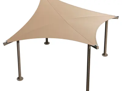 Sprech sail Shade gazebo tension structure 3D model