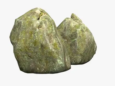 Mossy Rocks 3D model