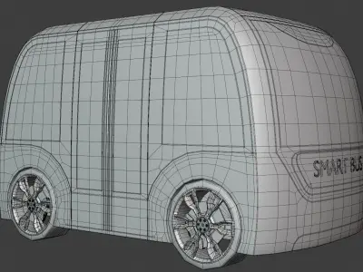 Shuttle minibus concept 2023 III 3D model
