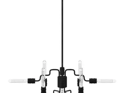 Mao Light Sputnik Modern Linear Chandelier 3D model
