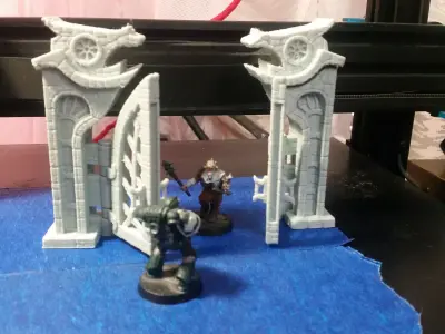 Fantasy main entrance 3d print 3D print model