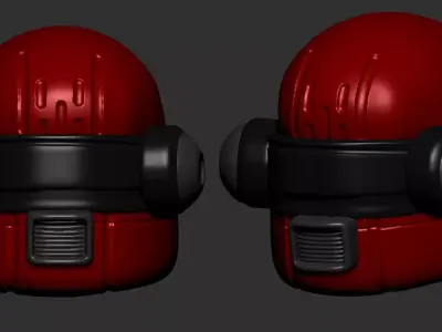helmet high poly sculpt 3d printable ver 7 3D model 3D model 81