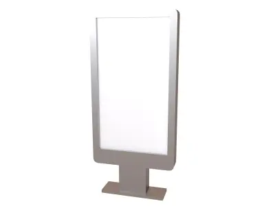 Advertising Display LCD Mockup v6 002 Low-poly 3D model