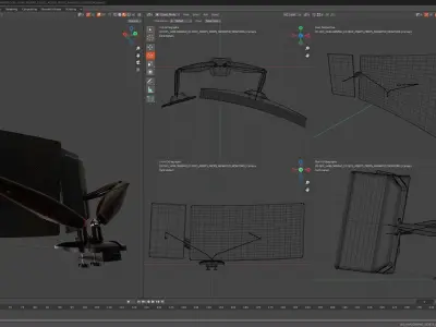 CYBERPUNK COLLECTION COMPUTER MONITORS Low-poly 3D model