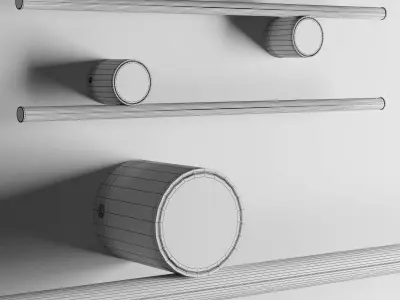 Flos COORDINATES W1 wall light 3D model