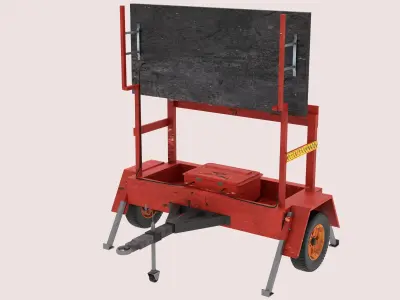 Roadblock Trailer 3D model