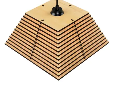 CEILING LIGHT LAMP 3D PRINT AND LASER CUT FILES MODEL 17 3D print model