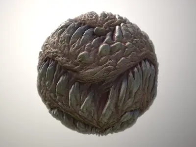 Material Skin Monster 54 Seamless PBR Texture Texture