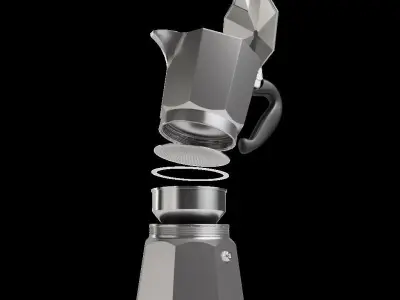 moka caffettiera 3D model