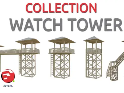 TOWERS COLLECTION-4 PIECE 3D Model Pack