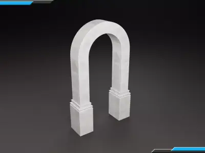 Building Architecture Element Textured Base Mesh 03 Free low-poly 3D model