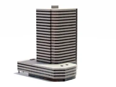 Building PBR Game Ready tall Low-poly 3D model