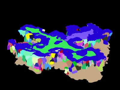Deep in the snow mountains - rocks 0363 3D model