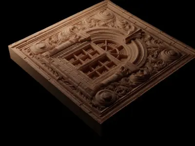 window CNC 3d Print High Relief Sand Casting 3D print model