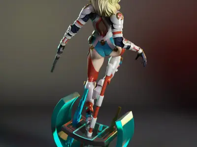 Margot the laser gunner 3D print model