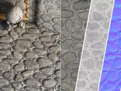 H91 Slate Stone - PBR - 4K - Seamless Texture