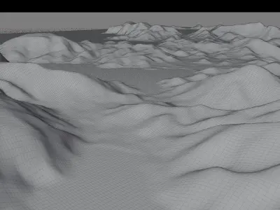 Leros island full 3d model terrain 3D model