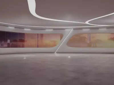 3D Sci-Fi Interior SCENE futuristic 3D model