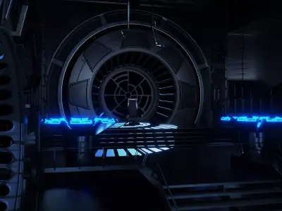 Emperors Throne Room Blender Fan Art 3D model