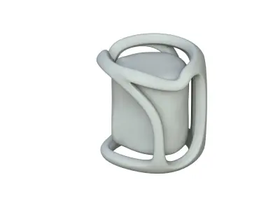 SciFi Shape Object Low Poly Low-poly 3D model 15