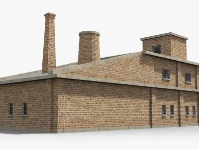 Factory xx20 Low-poly 3D model