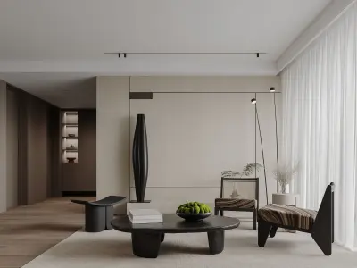 apartment interior scenes     3D model 31