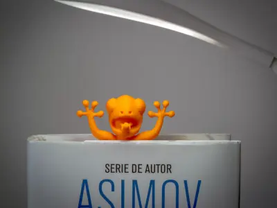 3D Printed Frog Bookmark Toy Free 3D print model